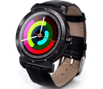 Купить - смарт-часы  Смарт-часы Lemfo K88h Plus с кожаным ремешком Black