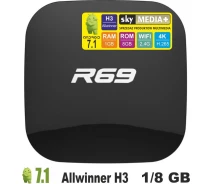 Купить - приставку Smart TV  Приставка Smart TV R69 1/8Gb H3 Black