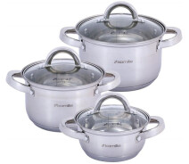 Купить - набор посуды  Кастрюли Cookware Set 3штуки 186643-BR-1067