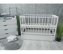 Купить - детскую кроватку  Детская кроватка Babymax Эко Magia с ящиком и маятником бук Белый