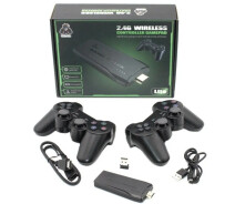 Купить - игровую консоль  Портативная игровая консоль Game stick M8-4K HD ретро приставка 2.4G Wireless 2 джойстика беспроводных/Более 10000 встроенных игр/ 64gb/ GBA