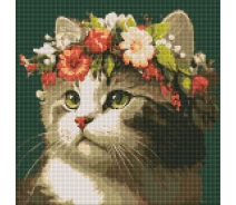 Купить - алмазную мозаику  Алмазная мозаика "Весенний венок" ©art_selena_ua Идейка AMO7665 40х40 см