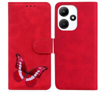 Купить - чехол для смартфона  Чехол-книжка Deexe Butterfly Pattern для Infinix Hot 30i - Red