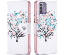Купить - чехол для смартфона  Чехол-книжка Deexe Color Wallet для Nokia G42 - Flower Tree