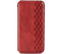 Купить - чехол для смартфона  Кожаный чехол книжка GETMAN Cubic (PU) для OnePlus 9RT 5G (Красный) (1479706)