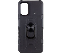 Купить - чехол для смартфона  Ударопрочный чехол Military Ring для Xiaomi Poco X4 Pro 5G (Черный) (1421614)