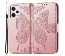 Купить - чехол для смартфона  Чехол UniCase Butterfly Pattern для Xiaomi Poco X5 Pro / Redmi Note 12 Pro 5G - Rose Gold