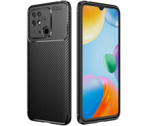 Купить - чехол для смартфона  Чехол Fiji Ultimate Carbon для Xiaomi Redmi 10C противоударный бампер черный