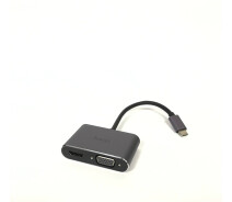 Купить - кардридер  USB Hub Hoco HB30 (TYPE C to USB 3.0+VGA+HDMI+TYPE C)