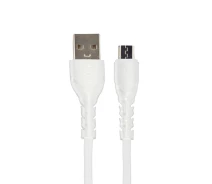Купить - адаптер и кабель  Кабель USB-microUSB Proda PD-B47m 3A 1m White