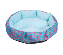 Купить - спальное место  Лежак для котов собак круглый Lesko SY-2022-1208-97 Blue Owl S (40*18 см)