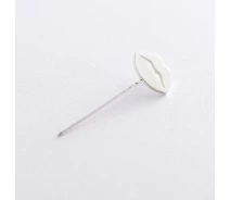 Купить - брошь  Медицинский значок Губки в серебре 20048 Оникс