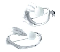 Купить - брошь  Серебряная брошка SilverBreeze с натуральным жемчугом (1908150)