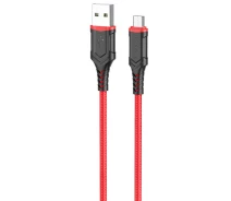Купить - адаптер и кабель  Дата кабель Borofone BX67 USB to MicroUSB (1m) Красный