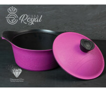 Купить - кастрюлю и казан  Кастрюля 4,5 л Greblon Diamond Gusto Casa Royal D-UKR2040 Pink