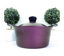 Купить - кастрюлю и казан  Кастрюля 4,5 л Greblon Diamond Gusto Casa Royal D-UKR2040 Purple