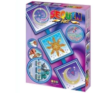 Купить - алмазную мозаику  Картина из блестков Sequin Art SA1511 Космос, Солнце, Луна и звезды от 8 лет