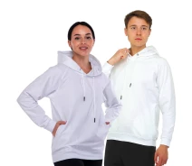 Купить - мужскую толстовку  Толстовка спортивная с капюшоном LD-812 L Белый (06531080)