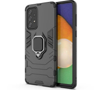 Купить - чехол для смартфона  Чехол Fiji Ring для Samsung Galaxy A73 5G (A736) бронированный бампер с кольцом подставкой черный