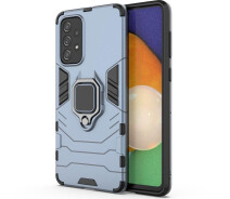 Купить - чехол для смартфона  Чехол Fiji Ring для Samsung Galaxy A73 5G (A736) бронированный бампер с кольцом подставкой темно-синий