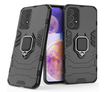 Купить - чехол для смартфона  Чехол Fiji Ring Samsung Galaxy M13 4G (M135) бронированный бампер с кольцом подставкой черный