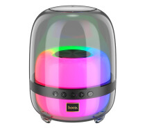 Купить - портативную колонку  Портативная Bluetooth колонка HOCO Crystal colorful luminous BT speaker BS58 BT5.1 TWS 10W 4H