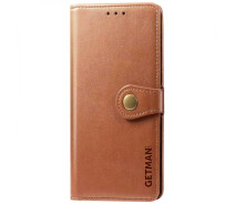 Купить - чехол для смартфона  Кожаный чехол книга GETMAN Gallant (PU) для Xiaomi Poco X5 Pro 5G (Коричневый) (100131731)