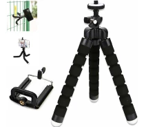 Купить - штатив  Штатив держатель тренога для фотоаппарата видеокамеры с креплением для телефона осьминог (98675453) Черный