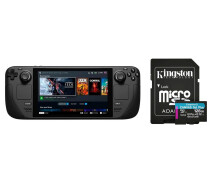 Купить - игровую консоль  Консоль Valve Steam Deck 64GB Black + карта памяти Kingston 128GB