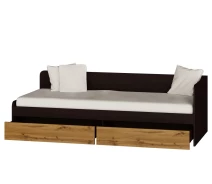 Купить - кровать  Односпальная кровать с ящиками Эверест Соната-800 венге + аппалачи