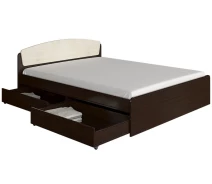 Купить - кровать  Кровать Эверест Астория с ящиками Венге комби (879234)