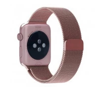 Купить - аксессуар к смарт-чсасам  Металлический ремешок Milanese для Apple Watch 44 мм Rose Gold (246833)