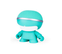 Купить - портативную колонку  Акуст. система XOOPAR - Mini XBOY (7,5 cm, мятн., c Bluetooth, зарядн.USB-каб, LED-подсв., ремешк.)