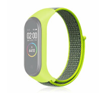 Купить - аксессуар к смарт-чсасам  Ремешок Nylon Style BeCover для Xiaomi Mi Smart Band 7 Lime-Gray (707664)