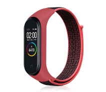 Купить - аксессуар к смарт-чсасам  Ремешок Nylon Style BeCover для Xiaomi Mi Smart Band 7 Black-Red (707656)