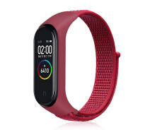 Купить - аксессуар к смарт-чсасам  Ремешок Nylon Style BeCover для Xiaomi Mi Smart Band 5/Mi Smart Band 6 Red (705431)