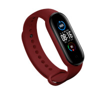 Купить - аксессуар к смарт-чсасам  Силиконовый ремешок BeCover для Xiaomi Mi Smart Band 5/Mi Smart Band 6/Mi Smart Band 7 Burgundy Red (705063)