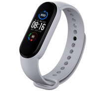 Купить - аксессуар к смарт-чсасам  Силиконовый ремешок BeCover для Xiaomi Mi Smart Band 5/Mi Smart Band 6/Mi Smart Band 7 Light Gray (705432)