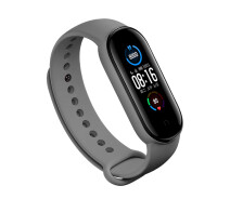 Купить - аксессуар к смарт-чсасам  Силиконовый ремешок BeCover для Xiaomi Mi Smart Band 5/Mi Smart Band 6/Mi Smart Band 7 Gray (705066)