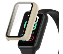 Купить - аксессуар к смарт-чсасам  Защитный чехол Deexe Protective Frame для Amazfit Band 7 - Ivory White
