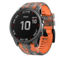 Купить - аксессуар к смарт-чсасам  Ремешок Silicone Army для Garmin Fenix ​​7/7S/6/6 Pro/Instinct 2/2S/Solar 22mm orange