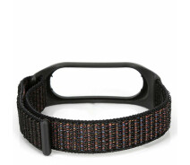 Купить - аксессуар к смарт-чсасам  Ремешок Nylon Style BeCover для Xiaomi Mi Smart Band 7 Black (707655)