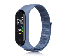 Купить - аксессуар к смарт-чсасам  Ремешок Nylon Style BeCover для Xiaomi Mi Smart Band 5/Mi Smart Band 6 Blue (705417)