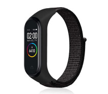 Купить - аксессуар к смарт-чсасам  Ремешок Nylon Style BeCover для Xiaomi Mi Smart Band 5/Mi Smart Band 6 Black (705415)