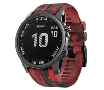 Купить - аксессуар к смарт-чсасам  Ремешок Silicone Army для Garmin Fenix ​​7/7S/6/6 Pro/Instinct 2/2S/Solar 22mm red