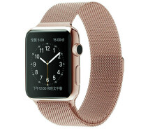 Купить - аксессуар к смарт-чсасам  Металлический ремешок Milanese Magnetic Hoco WA03 для Apple Watch 1-8/Ultra (42/44/45/49 mm) rose gold