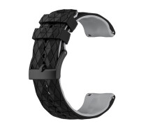 Купить - аксессуар к смарт-чсасам  Силиконовый ремешок Structural Rhombus для Suunto 7/Spartan/Sport/Suunto 9 Baro/D5 черно-gray