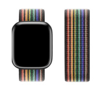 Купить - аксессуар к смарт-чсасам  Ремешок Hoco WA02 Original series Apple watch (38/40/41mm) (Black Rainbow) (1581859)