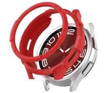 Купить - аксессуар к смарт-чсасам  Защитный чехол Deexe Frame Protector для Samsung Galaxy Watch 6 Classic (47mm) - Red