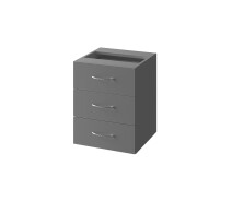 Купить -  Тумба офисная подвесная Roko (Роко) БЮ304 Серый 40х40х51.3 см (165043)